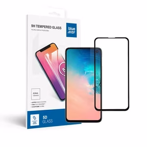 Suojalasi Blue Star - SAMSUNG Galaxy S10e koko pinta (täysliimaus/kuoriystävällinen) - musta