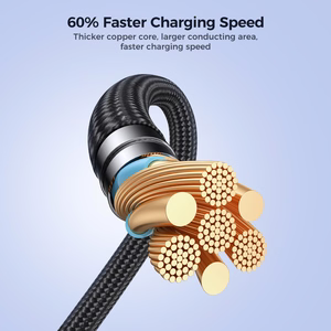 Joyroom Pioneer Series SA31-AC6 USB-A / USB-C Kaapeli 100W 1.2m - musta