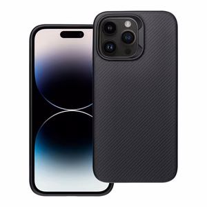 Suojakuori iPhone 14 Pro Max:lle Carbon Elite Mag Cover MagSafe-yhteensopiva musta