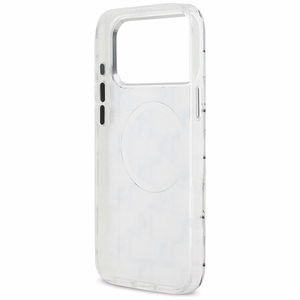 Karl Lagerfeld IML KL Monogram MagSafe suojakuori iPhone 17 Pro Max - valkoinen
