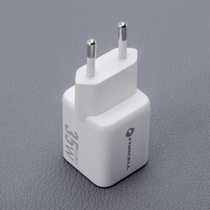 FORCELL F-ENERGY Mini GaN III VT-35C matkalaturi 1 x Type C + 1 x USB A liitännöillä, PD QC4.0 35W valkoinen