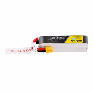 Tattu 3s 550 mAh 95C 11,4 V HV Lipo-akku, jossa on XT30-liitin (Long-Pack)