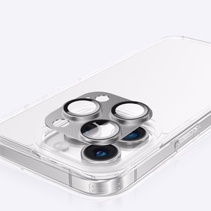AmazingThing Aviation-Grade Alloy Karkaistu lasi Linssi iPhone 16 Pro / 16 Pro Max Kameran Linssille - harmaa
