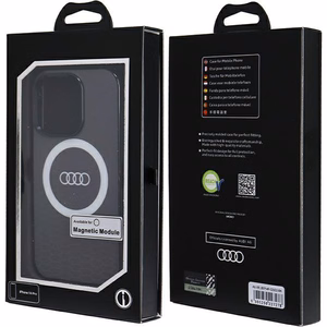 Audi IML Big Logo MagSafe Suojakuori iPhone 14 Pro:lle - musta