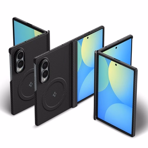Spigen AirSkin Aramid MagFit MagSafe -suojakuori Samsung Galaxy Z Fold 8 -mallille, musta