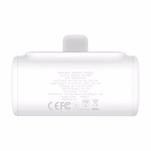 Powerbank OS-Baseus Compact IP 5000mAh 20W (valkoinen)