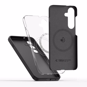 Tech-Protect Liquid Silikoninen MagSafe Suojakuori Samsung Galaxy S25 Edge:lle - musta