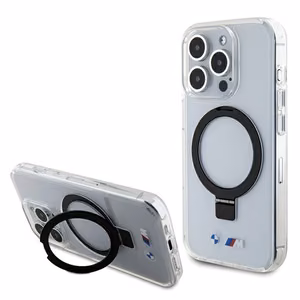 BMW Ring Stand M Collection MagSafe Suojakuori iPhone 15 Pro:lle - läpinäkyvä