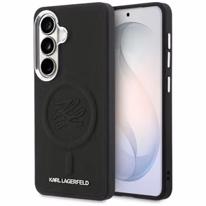 Karl Lagerfeld Suojakuori Embossed Ring Initials MagSafe Samsung Galaxy S26 Plus:lle musta
