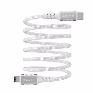 Havit CB6298 - magneettinen USB Type C - Lightning -kaapeli, 1 m (valkoinen)