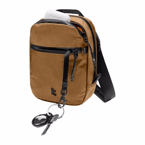 TOMTOC Aviator-T37 matkalaukku olkahihnalla X-Pac 1.3L (ruskea)