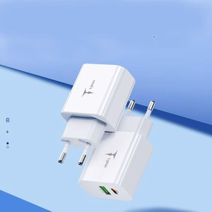 SEINÄLATURI T-PHOX SPEEDY USB-C 20W + USB 18W QC 3.0 VALKOINEN