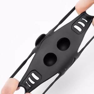 Rockbros LF24166 silikoninen pyörän puhelinteline, 4–7" – väri: musta