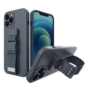 Rope tapauksessa geelikotelon kanssa kaulanauha ketju käsilaukku kaulanauha Xiaomi Redmi 9 tummansininen