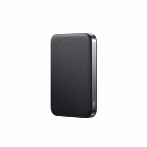 Joyroom JR-PBM12 Power Bank 10000mAh 22.5W MagSafe yhteensopiva, 15W langaton lataus, rengasalustalla - musta