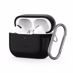 Tech-Protect Silikoninen Hook -suojakuori Apple AirPods Pro 1 / 2:lle - musta