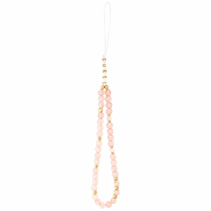 Guess IML Flowers Electro Pearl Strap MagSafe -kuori iPhone 17 Pro - pinkki
