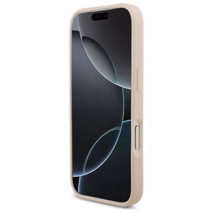 Guess Grained Big 4G & Classic Logo iPhone 17 Pro Suojakuori - vaaleanpunainen
