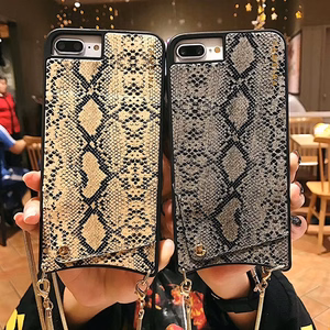 BAG - SNAKE Leather Case - IPHONE XS MAX Grey
