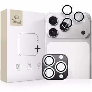 Tech-Protect Camring Fit+ kamerasuoja iPhone 14 Pro / Max / 15 Pro / Max / 16 Pro / Max / 17 Pro / Max:lle - Hopeinen