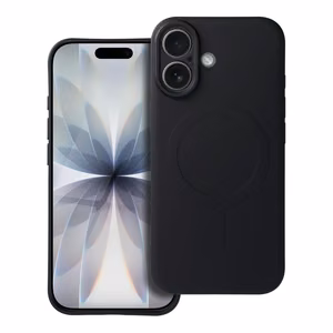 Silikoninen Mag Cover iPhone 17:lle MagSafe-yhteensopiva musta