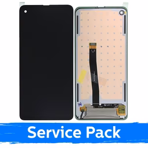 LCD-näyttö yhteensopiva Samsung G715 Xcover Pro musta (Service Pack)