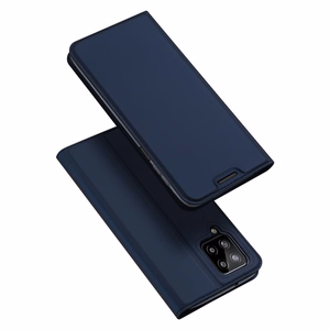Dux Ducis Skin Pro Kirjahylly tyyppi tapauksessa Samsung Galaxy A22 4G sininen
