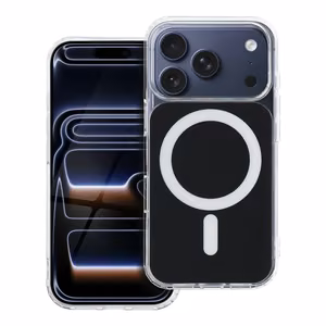 Case for Samsung A37 Clear Fusion Mag Cover compatible with MagSafe black