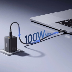 Baseus EnerFill FE11 100W Seinälaturi 2x USB-C + USB-A - musta