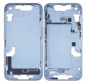 iPhone 14 middle housing blue with side buttons original (used Grade B)