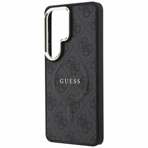 Guess suojakuori 4G Embossed Ring MagSafe Samsung Galaxy S26 Ultra:lle musta