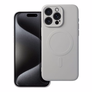 Case Silicone Mag Cover (MagSafe) for iPhone 15 Pro Max titanium