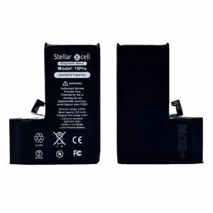 StellarXcell Diagnostic -akku Apple iPhone 15 Pro -puhelimeen, 3274 mAh (vakiokapasiteetti + laadukas BMS-kopio)