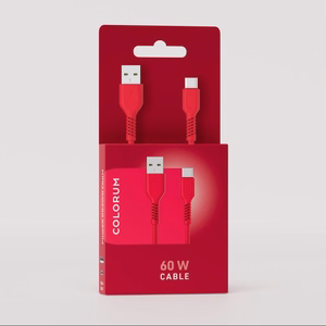 COLORUM kaapeli USB-A - USB-C 1,8m 3A CK60-AC-02 xMagenta