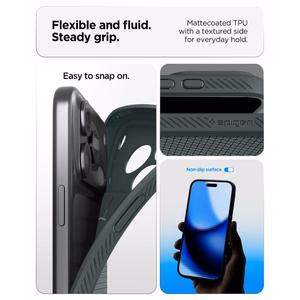 Spigen Liquid Air -suojakuori iPhone 18 Pro Max / 17 Pro Max -malleille, vihreä