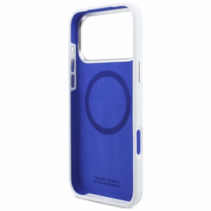 BMW M Silicon Horizontal Line MagSafe Suojakuori iPhone 17 Pro Maxille - Valkoinen