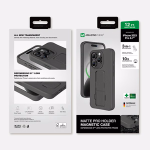 Amazing Thing Matte Pro Mag Suojakuori 12FT IP156.7PMPBK iPhone 15 Pro Max:lle musta