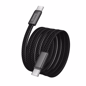 Hoco X125 Litteä Kaapeli USB-C – USB-C 3A 60W 1m musta