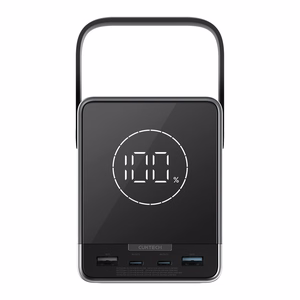 Cuktech Powerbank 300W 40000mAh with Wireless Charging 2x USB-C + 2x USB-A - Black