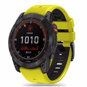 Tech-Protect Iconband Pro Garmin Fenix 3/5X/3HR/5X Plus/6X/6X Pro/7X lime/musta