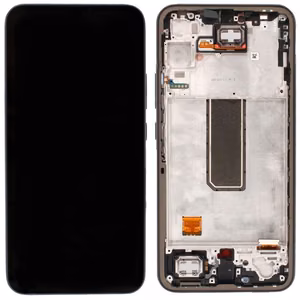 LCD-näyttö Samsung A346 A34 5G 2023 kosketusnäytöllä ja kehyksellä Graphite alkuperäinen (käytetty Grade A)