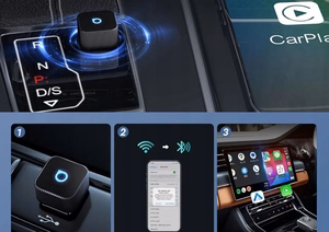 Ääniadapteri autoon OTTOCAST Mini Cube T2 (CarPlay Android auto) musta