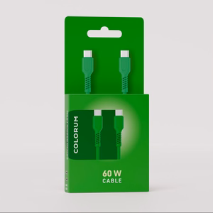 COLORUM kaapeli USB-C - USB-C 1,8m 3A CK60-CC-04 xGreen