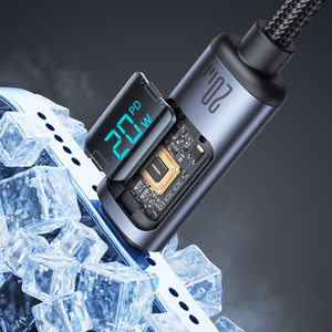 Joyroom Prism Series A16 Lightning / USB-C PD 20W kaapeli 1.2m - musta