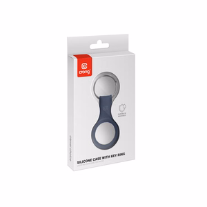 Crong Silicone case for Apple AirTag 1 / 2, with key ring, navy blue