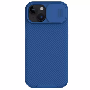 Nillkin CamShield Pro PC+TPU Suojakuori iPhone 15 Plus:lle sininen