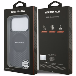 AMG Double Layer Transparent Graphics MagSafe -suojakuori iPhone 17 Pro - musta