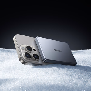 Joyroom JR-PBM08 Pro 10000mAh 20W Powerbank 15W induktiivisella latauksella Ultra-Thin - harmaa - harmaa