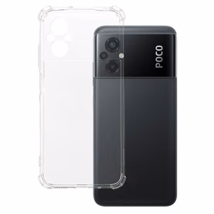 Clin Anti Shock 1,5mm suojakuori Xiaomi Poco M5:lle läpinäkyvä