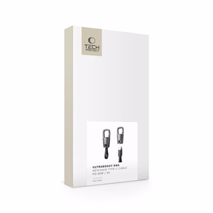 Tech-Protect Ultraboost DNA avaimenperällinen kaapeli USB-C PD 60W / 3A - harmaa